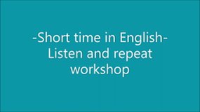 Short time in English 1