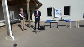 inauguration de l'école primaire publique de l'île d'Hoedic
