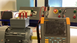 Câblage moteur en étoile et oscilloscope 