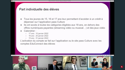 Webinaire pass Culture - Présentation du pass Culture