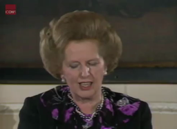 Thatcher on minors' strike 