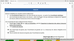 Explication utilisation des Incertitudes en SVT