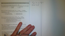 Exercice stoechiométrie réaction chimique 1