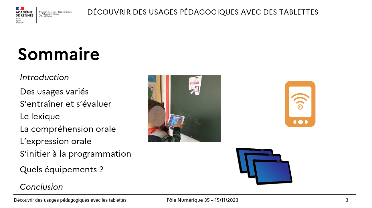 Découvrir des usages pédagogiques avec les tablettes - MdN - 2023-2024