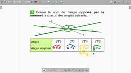 Correction exercices vocabulaire angles 5 ème - Partie 1