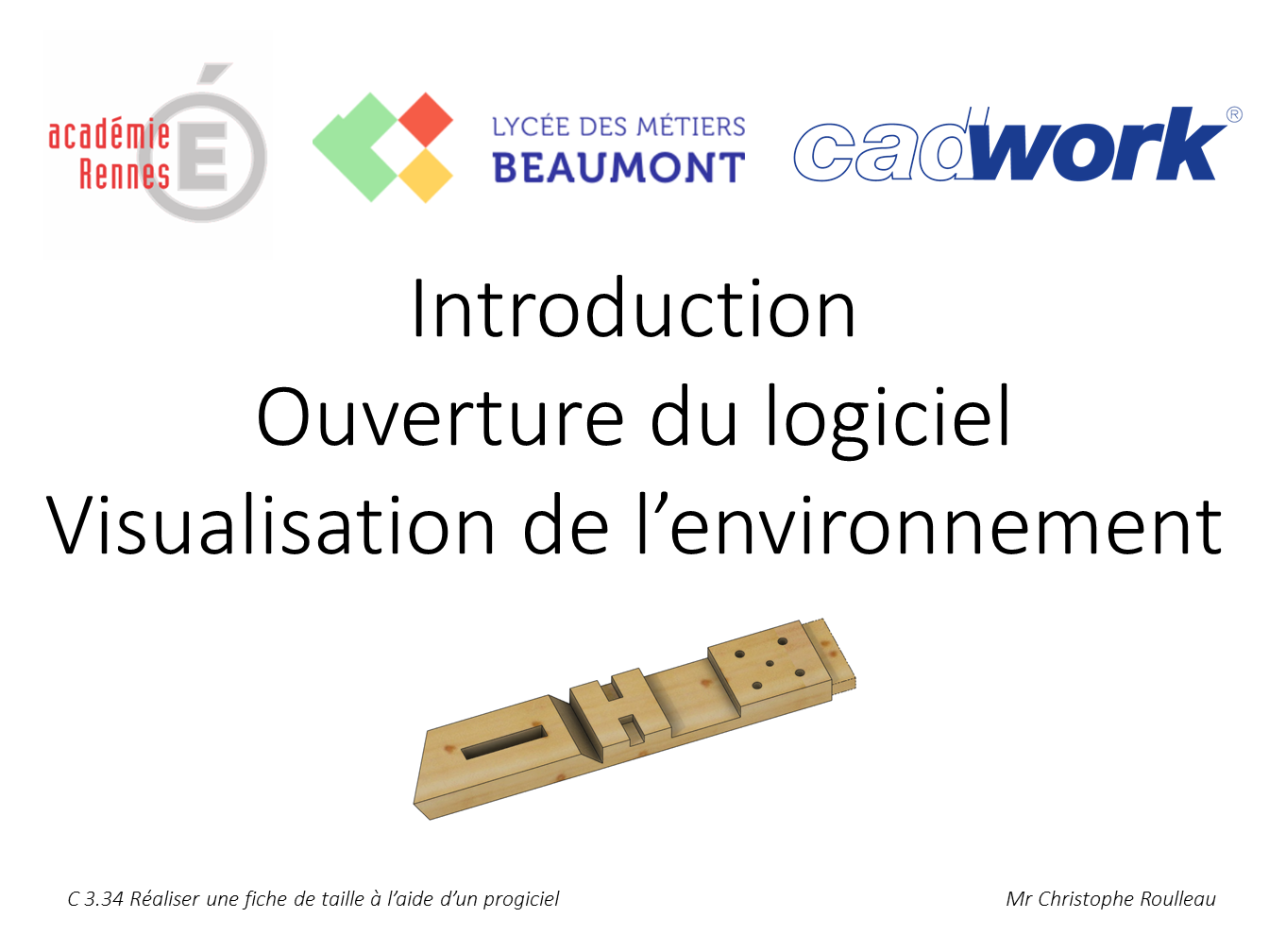 Cadwork Fiche de Taille 1 Présentation