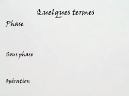 Le processus de fabrication