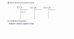 Corrigé exercice 4 - Division euclidienne