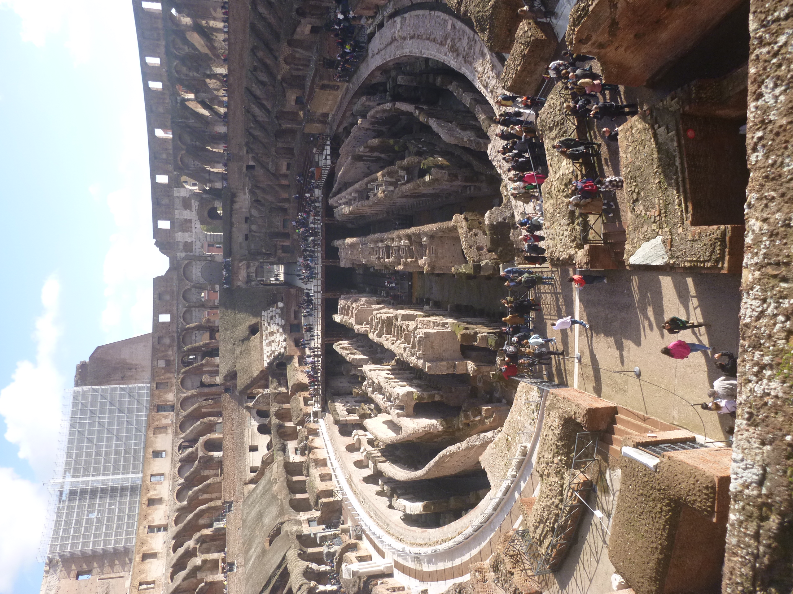 COLISEE ROME. SOUS-SOLS