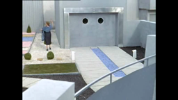 Porte de garage - extrait du film "mon oncle" de Jacques Tati (1958)