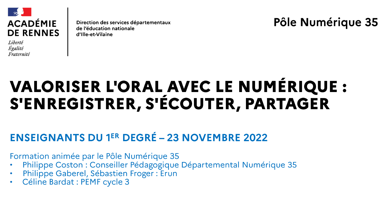 Valoriser l'oral avec le numérique : s'enregistrer, s'écouter, partager [MdN]