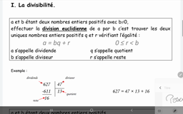 cours chapitre 1 Arithmétique (partie 1)