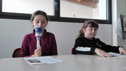 Maiwenn et Camille classe de neige