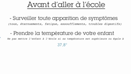 Retour à l'école - Mode d'emploi