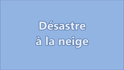 Désastre à la neige