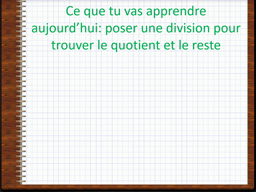 La division posée : découverte de la technique