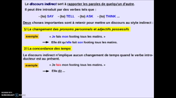 Le discours indirect en anglais