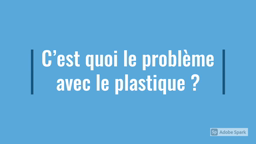 La pollution plastique en mer 1