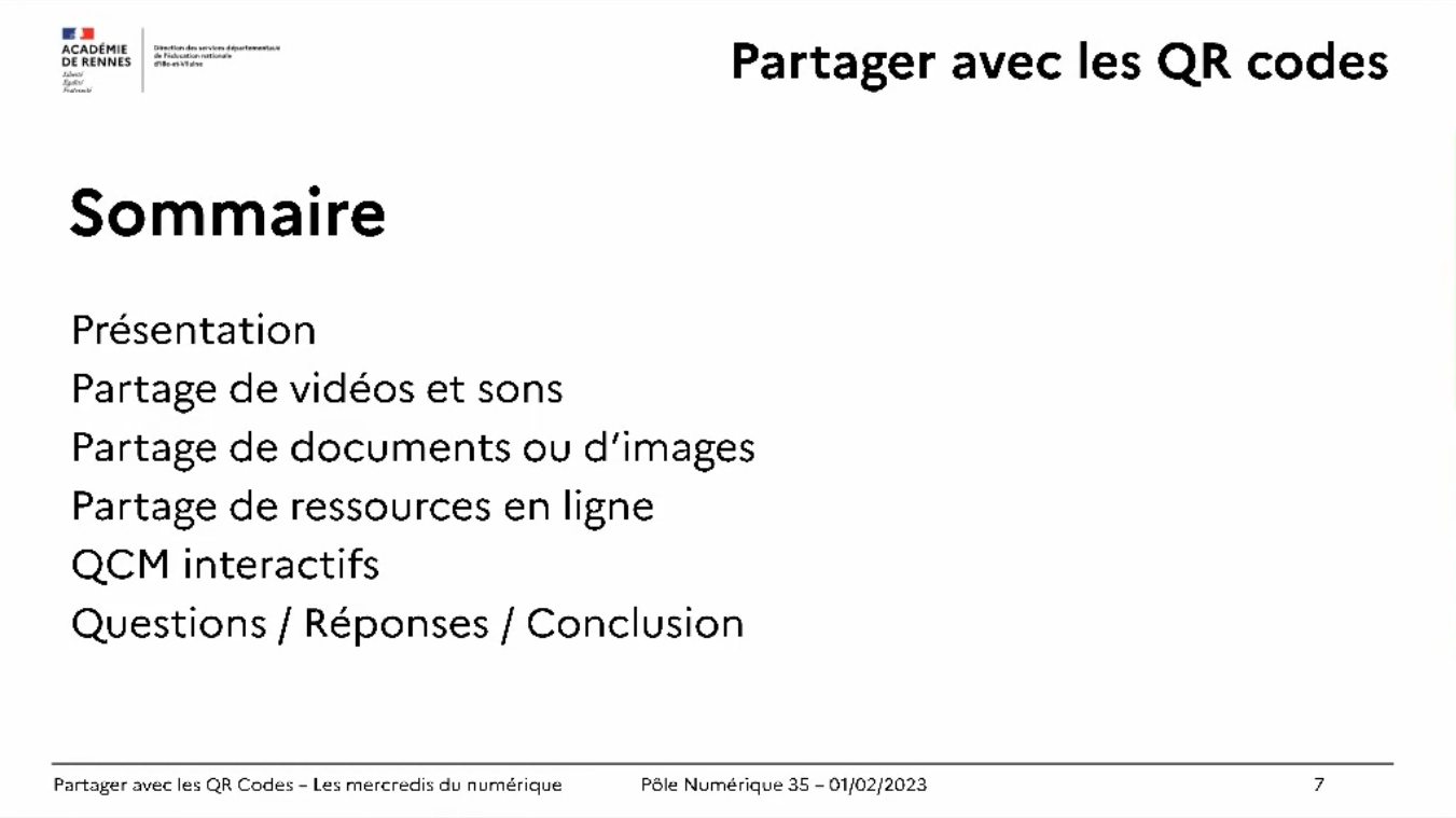Partager avec les QR codes - MdN