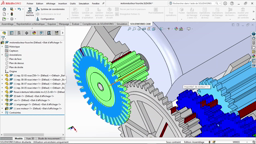 Contrainte engrenage dans solidworks
