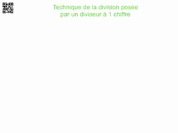 technique poyur calculer une division