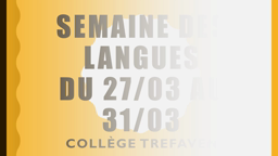 Semaine des Langues collège Trefaven
