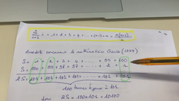 Cours sommes de termes consécutifs de Suites arithmétiques