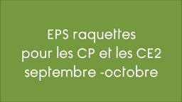 EPS raquettes période 1