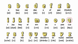 The alphabet