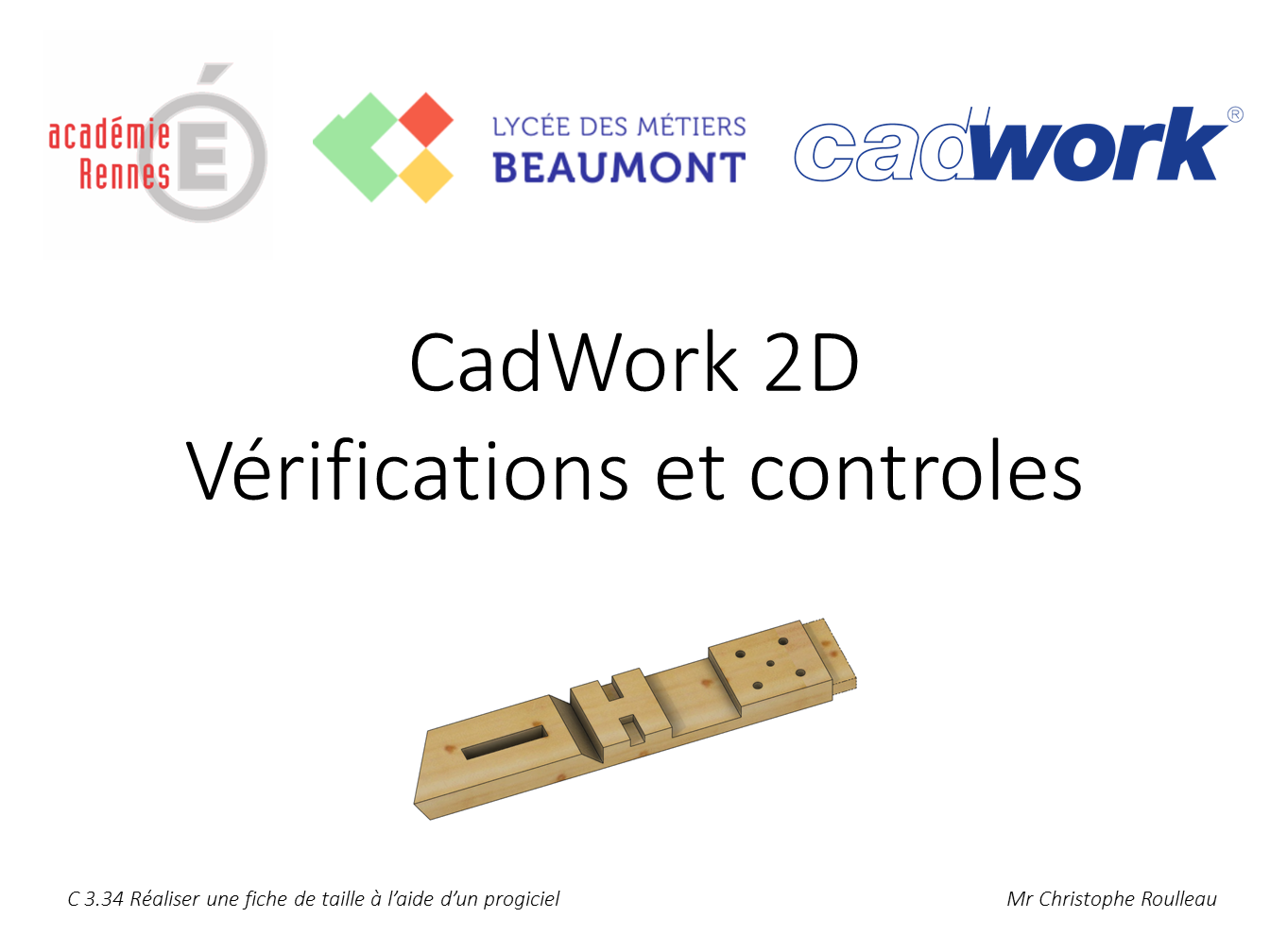 Cadwork Fiche de Taille 8 Verifications et controles