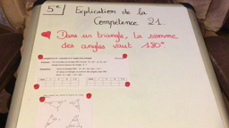 5e - Compétence 21 - Calculer le 3e angle d’un triangle