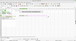 Ajouter des données automatiquement dans Calc