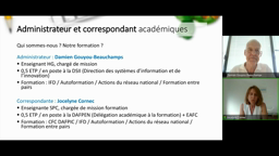 Témoignage : le Pôle e-formation de l'académie de Rennes et la mise en œuvre de m@gistère