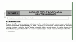 Chapitre 5 - activité 5 - vidéo n°1 (introduction à l'activité)