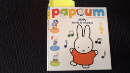 Papoum juin 1 Miffy fait de la musique