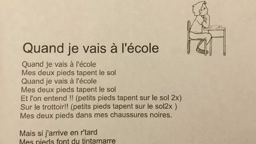 Quand je vais a l école 