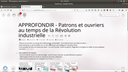 Consigne - Patrons et ouvriers au temps de la révolution industrielle (XIXème siècle)