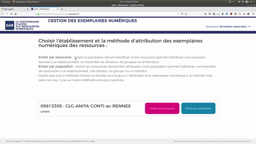 GAR Affecter un ressource a une classe via l'entrée ressource