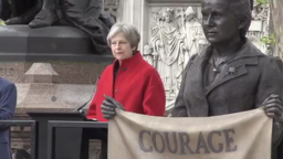 Theresa May about Suffragists