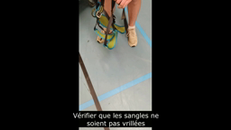 Mise en place du baudrier