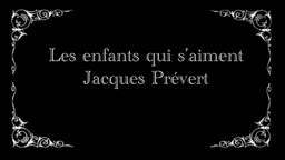 Poème animé "Les enfants qui s'aiment"