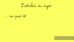 Attribut du sujet