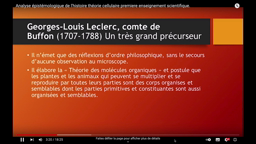 Enseignement scientifique - th cellulaire - Buffon