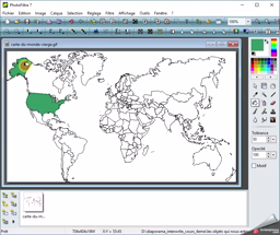 Vidéo 1 - Coloriage de la carte du monde