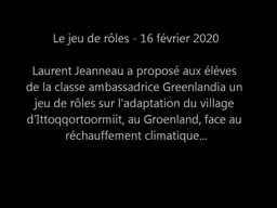 Jeu de rôle Ittoqqortoormiit