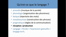 Le développement du langage oral