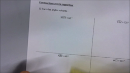 Construction avec rapporteur 1