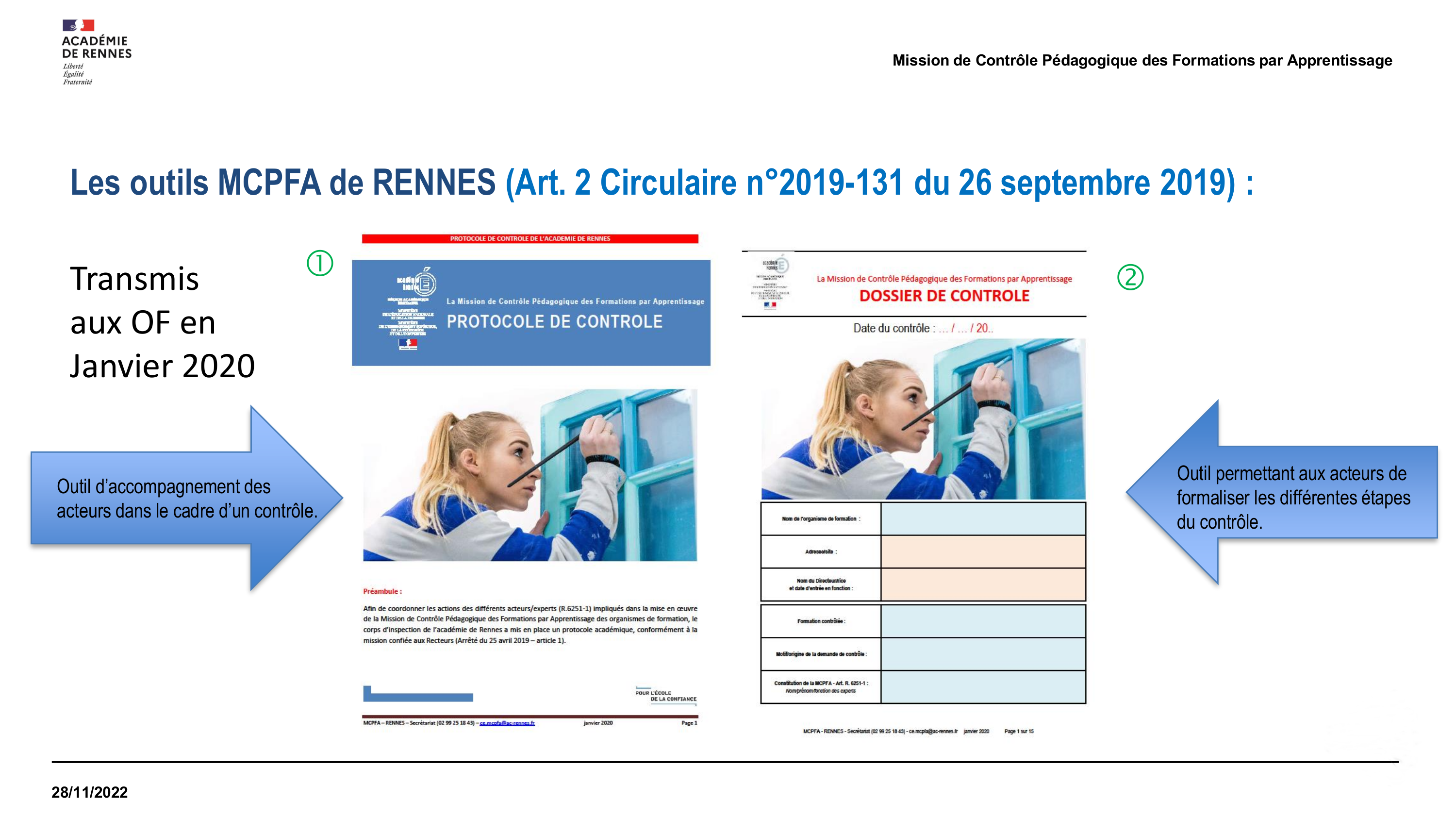MCPFA - Outils et protocole académique