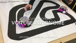 1er essai Voiture autonome - Cordée de la Réussite