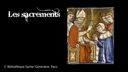 Eglise : sacrements